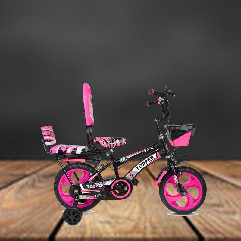 crafto kids 14T TOPPER D/GADDI FLORO PINK BICYCLE MODEL-06 14 T BMX Cycle  (Single Speed, Pink)