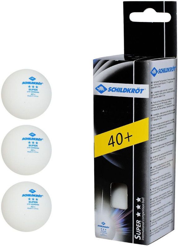 DONIC Table Tennis Ball Table Tennis Ball  (Pack of 3, White)