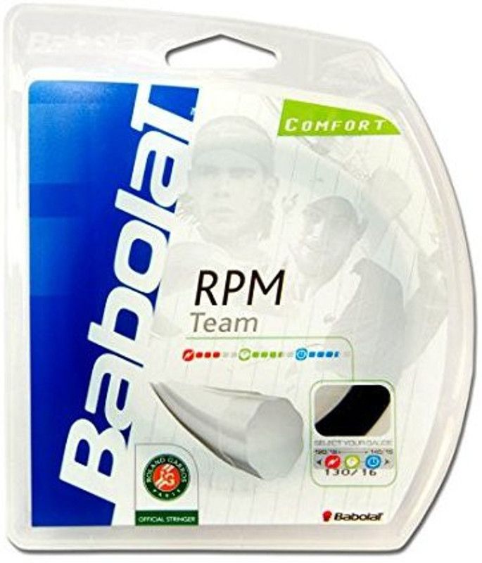 BABOLAT RPM TEAM 12M 16 Tennis String - 12 m  (Black)