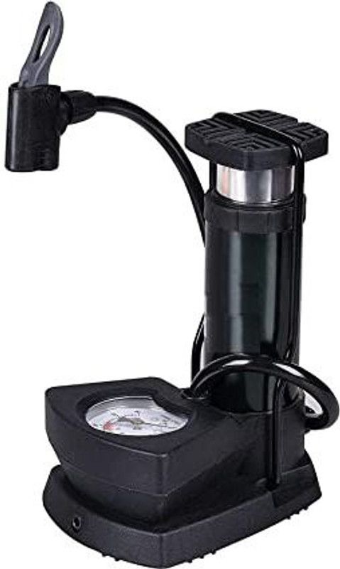 BROFY Mini Portable foot pump Bicycle Pump  (Black)