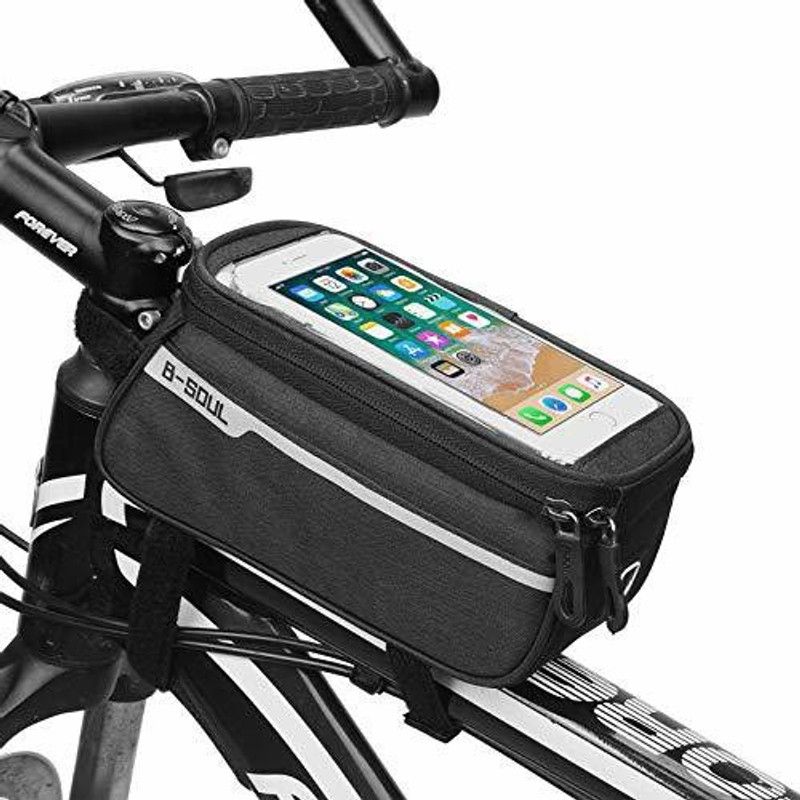 KRAPTICK Waterproof Cycle Bicycle Front Frame Bag for Mobile Phone/ Bicycle Phone Holder