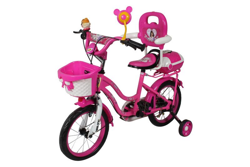 HLX-NMC KIDS BICYCLE 14 BOWTIE PINK/WHITE 14 T Recreation Cycle  (Single Speed, White, Pink)