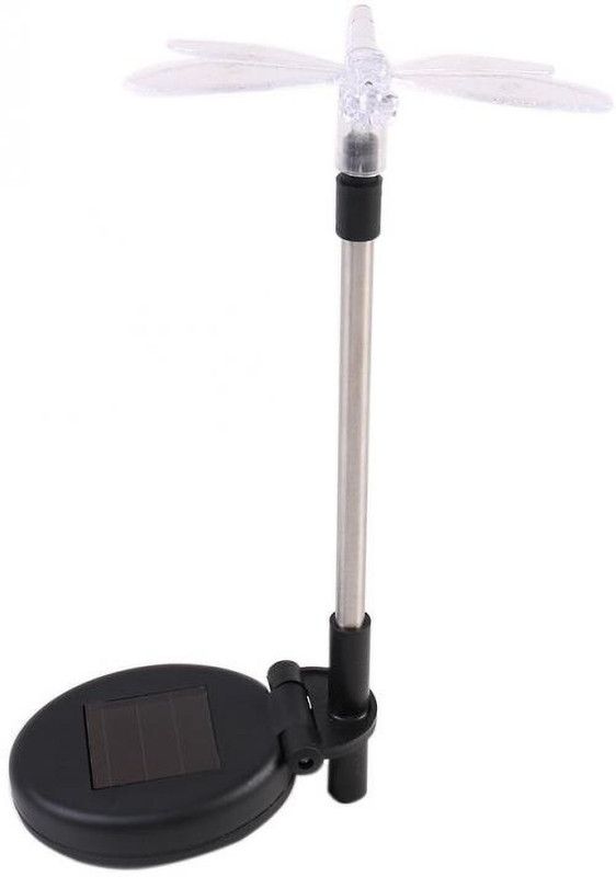 Nema Solar LED Lawn Path Light - Dragon Fly LED Spot Light  (White, Black)