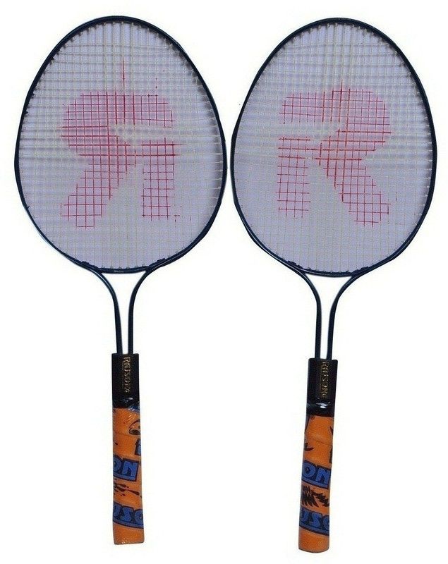SPORTSHOLIC Rajson Strung Double Rod Small Size Badminton Racquet Pair For Kids 3 to 6 Years Multicolor Strung Badminton Racquet  (Pack of: 2, 300 g)