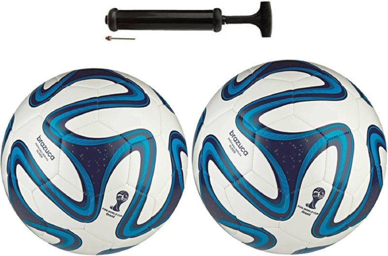 Unik Bazuka Blue Double Combo Football + Pump Football Kit