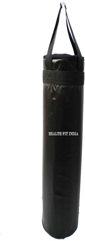 HEALTH FIT INDIA 5.5 Feet Long, SRF Economic Material, Unfilled, Black Color with Long Strap Hanging Bag  (Heavy, 66 kg)