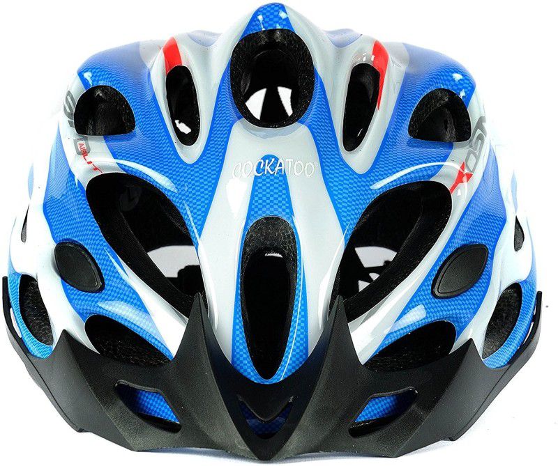 COCKATOO Clean Professional Helmet (Size S) Cycling Helmet  (Blue WhIte Red)