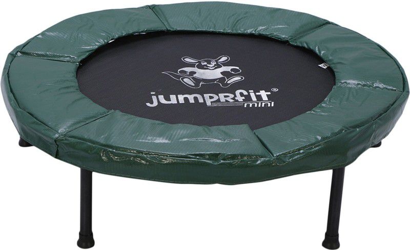 jumprfit Mini Trampoline for Kids and Adults with Safety Pad for Fitness, Green - 45 Inch Trampoline  (In-Ground)
