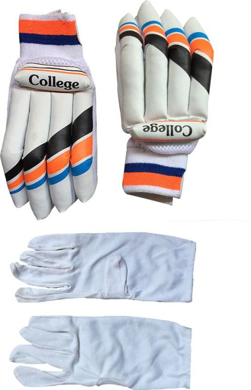 IBEX Stylish College Batting Gloves Combo With Inner Gloves Batting Gloves  (Multicolor)