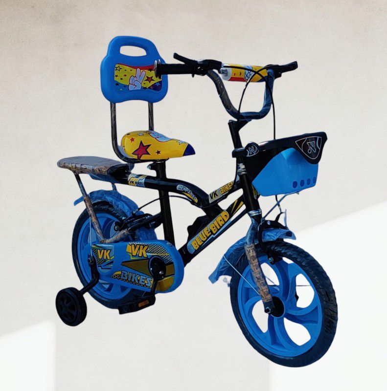 xaipro rides 14 T ROCKY (BS-01) (SKY-BLUE) WITH BELL FREE (FOR 2 TO 4 YEAR KIDS) 14 T BMX Cycle  (Single Speed, Blue, Black)