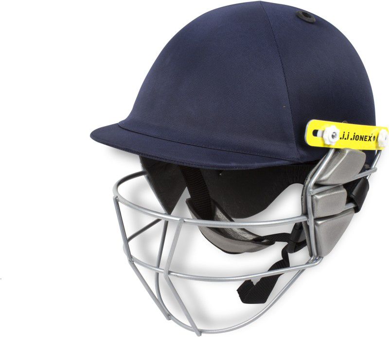 JONEX Pro Test Cricket Helmet  (White, Yellow)