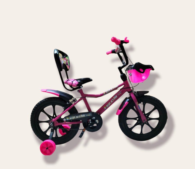 Kidstar 16 inch Nike Sports Model in 16.2.40 Magwheel 16 T Road Cycle  (Single Speed, Pink, Red, Blue)
