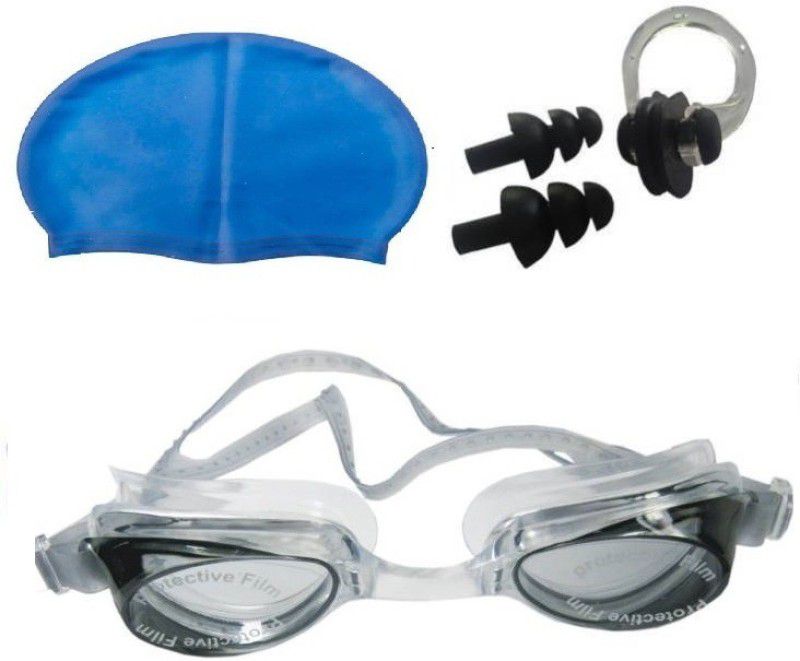 Kamni Sports SWIMMING COMBO SET (CAP ,GOOGLES ,EAR PLUGS) CB-17 Swimming Kit