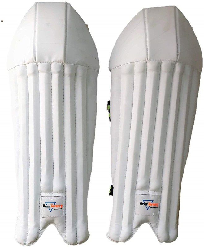 HeadTurners Cricket Wicket Keeping Legguard Pads (Boys)  Cricket Thigh Guard  (White)