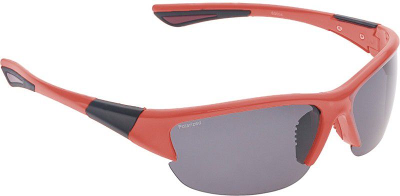 VAST Polarized Premium Wrap Around All Sports Goggles  (Red)