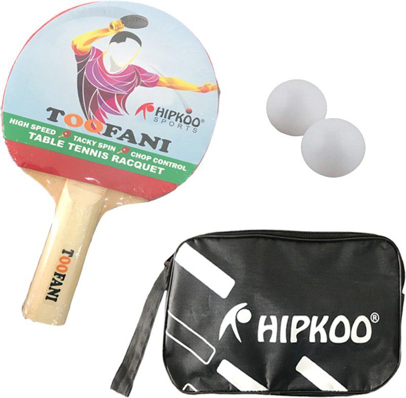 Hipkoo Sports 1 Racket with 2 Balls and Cover Table Tennis Kit