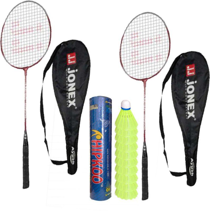 JONEX BADMINTON KIT (2 RACKET AND PACK OF 10 SHUTTLECOCKS) Badminton Kit
