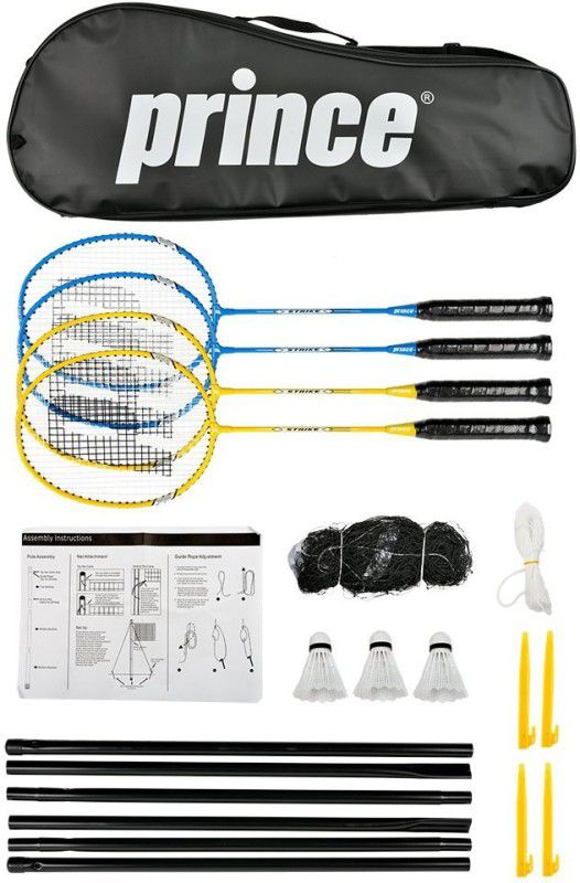 PRINCE Strike 4 Player Badminton Set 7B629000 Badminton Kit