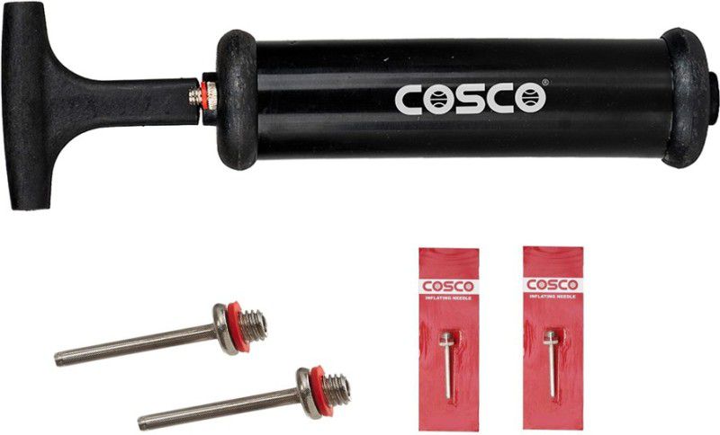 COSCO Ball Pump with Extra Inflating Needle Air - use Football, Volleyball, Basketball Football Pump, Volleyball Pump, Handball Pump Pump  (Black)