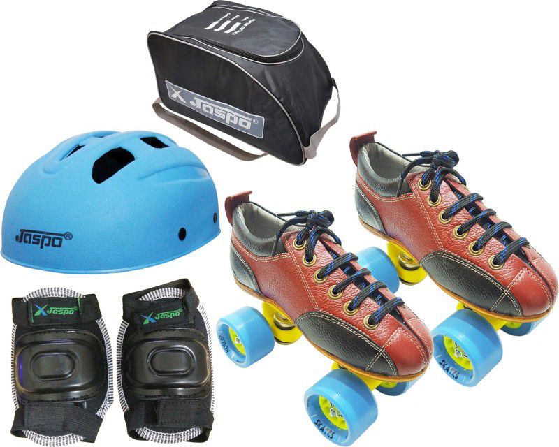 Jaspo Hail Stone Eco Shoe Skate Foot length 24.4 cms Size : 4 UK ( Age Group 10-11 Years) Skating Kit
