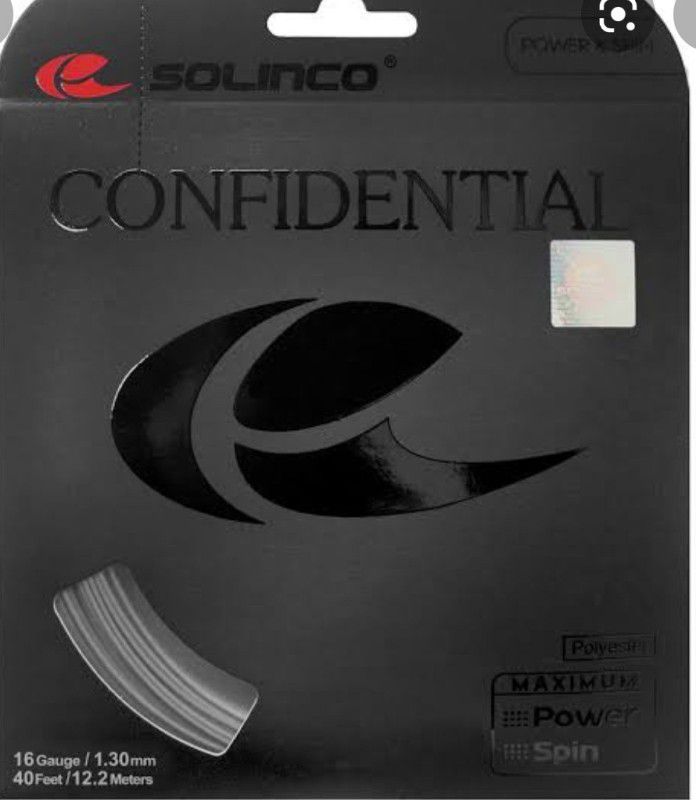 Solinco confidential packed 1.3 Tennis String - 12.2 m  (Black)
