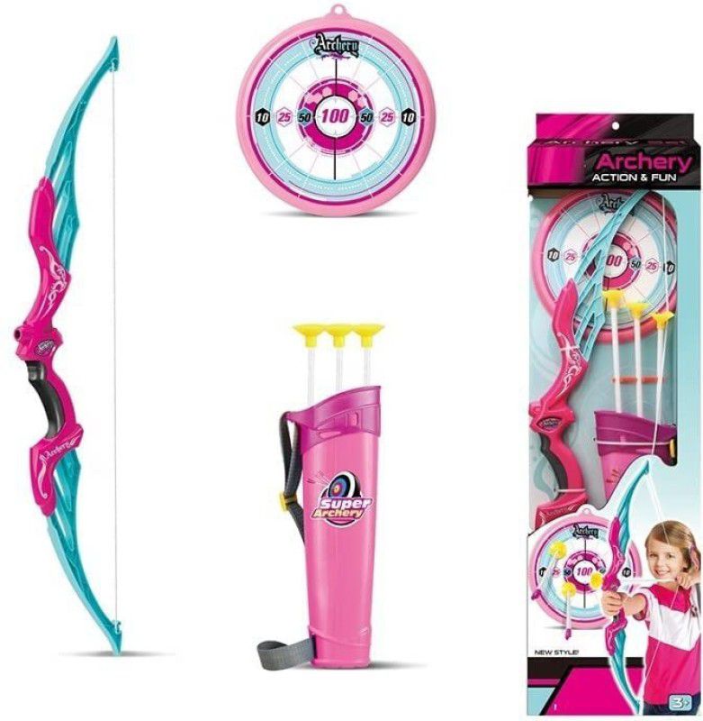 CHARVI ENTERPRISE Archery Target Sport Toy Game Suitable for Kids Recurve Bow Barebow  (Multicolor)