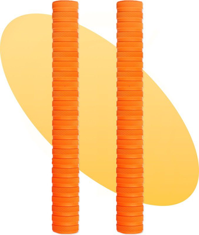 CLOVERBYTE Pack of 2 Orange Soft Replacement Rubber Cricket bat Handle Grip  (Pack of 2)