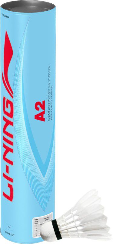 LI-NING A2 - Speed 75 Feather Shuttle - White  (Slow, 75, Pack of 12)