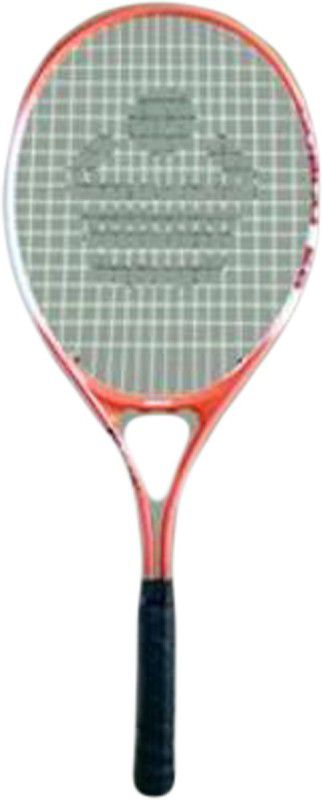 COSCO 25 White, Orange Strung Tennis Racquet  (Pack of: 1, 350 g)