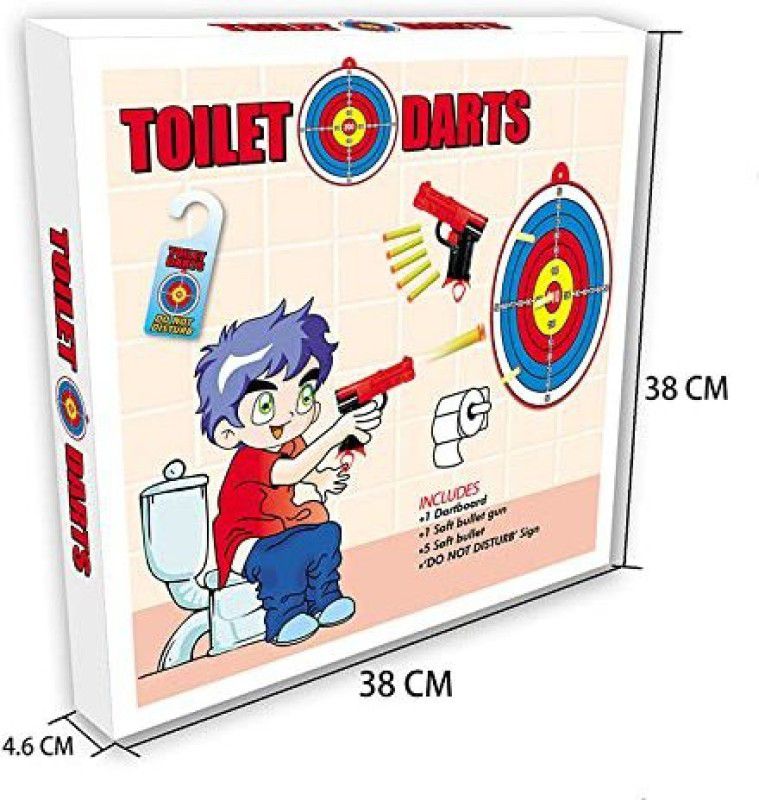 Trench Toilet Game Set Toilet Darts Convertible Tip Dart  (Pack of1)