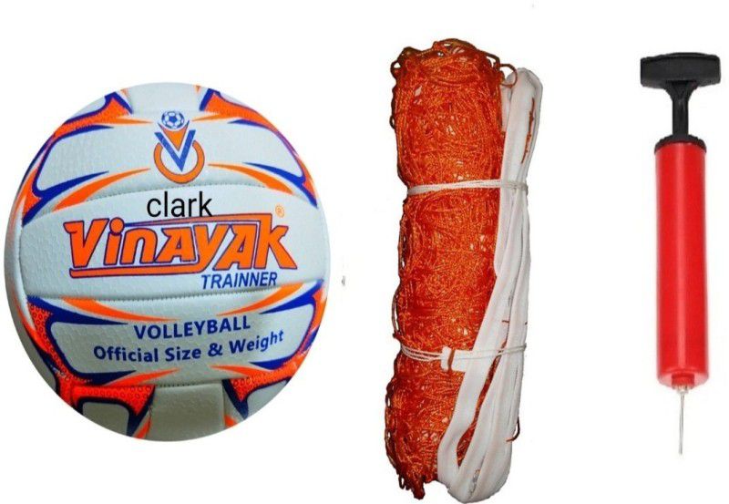 clark pu best qality volleyball with net Volleyball Kit
