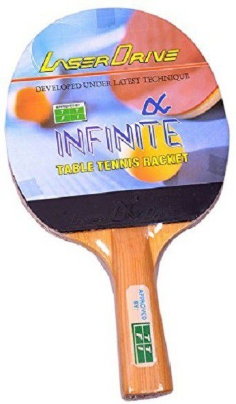INFINITE Superior Quality Laser Drive Table Tennis Bat @Hipkoo Multicolor Table Tennis Racquet  (Pack of: 1, 150 g)