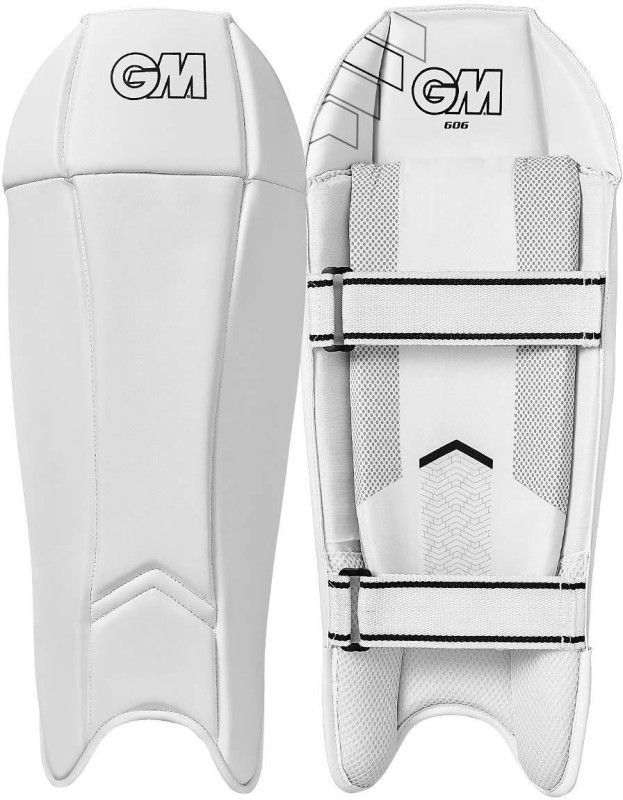 GM 606 Wicket Keeping Cricket Guard Combo  (White)