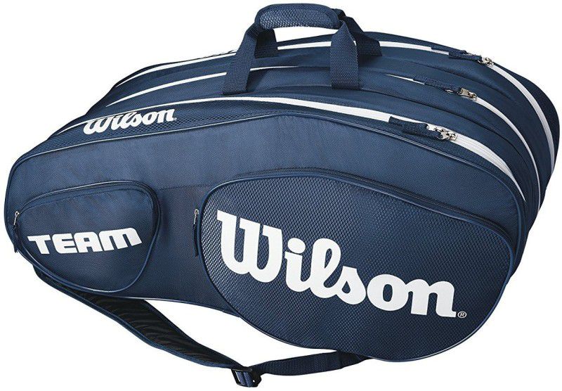 WILSON Team III 12 Pack Tennis Bag, Blue/White  (Blue, Kit Bag)