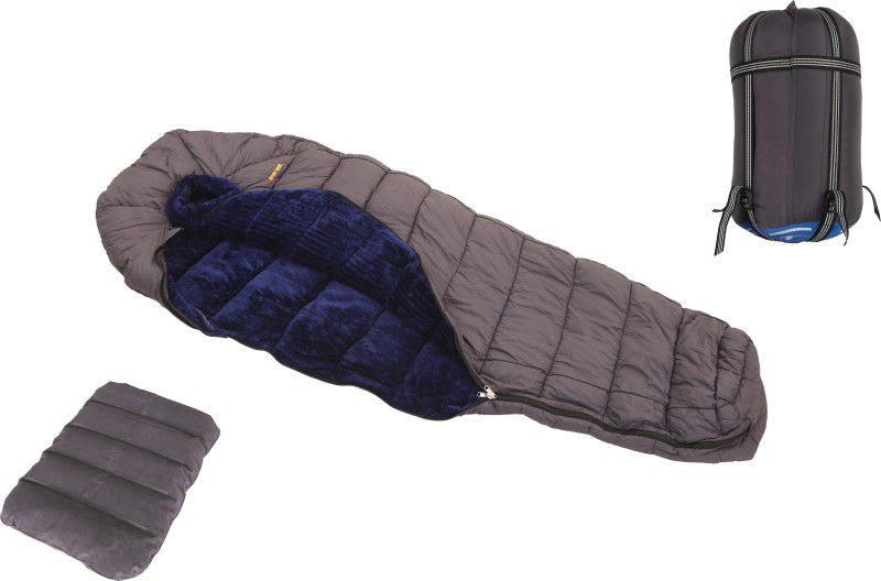 MOUNT GEAR imported fur with air pillow range upto -10 trekking camping Sleeping Bag
