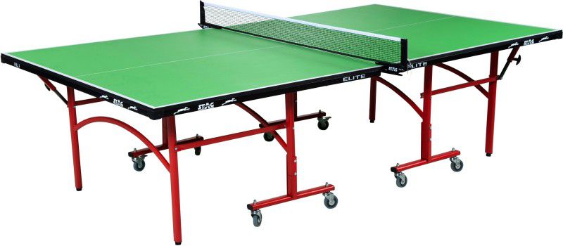 STAG Elite Green Top Rollaway Indoor Table Tennis Table  (Green)