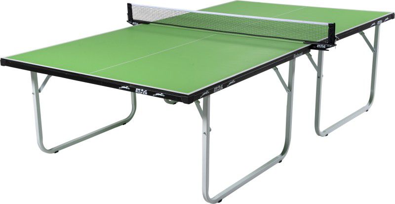 STAG Robust Green Top Stationary Indoor Table Tennis Table  (Green)