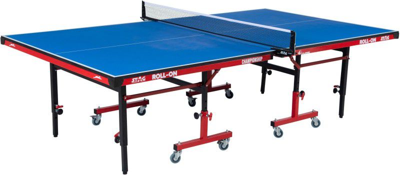 STAG Championship Roll on Rollaway Indoor Table Tennis Table  (Blue)