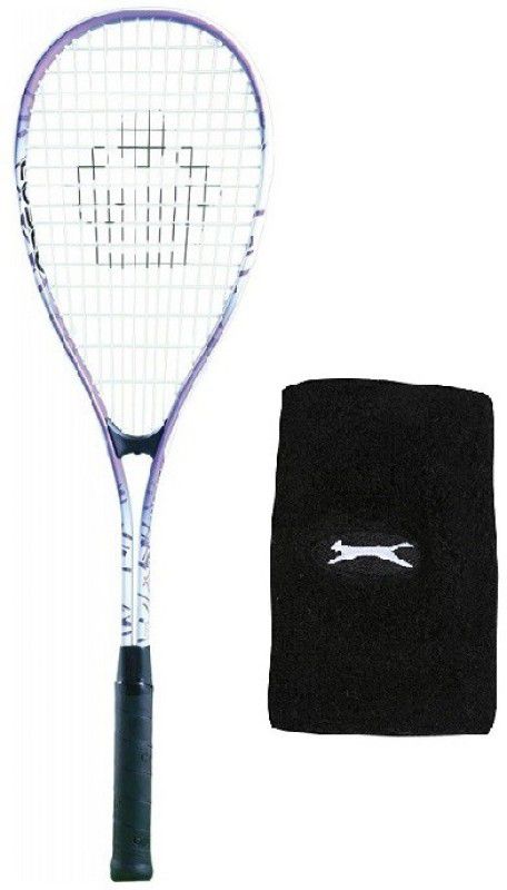 COSCO Combo of Two, One 'LST 125 ' Squash Racquet and one 'Panther' Wrist Band (Color on availability)- Squash Kit
