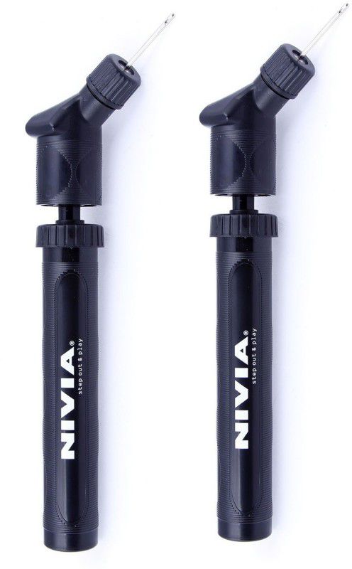 NIVIA 'Double Action' Pump (Pack Of 2) Ball Pump  (Black)