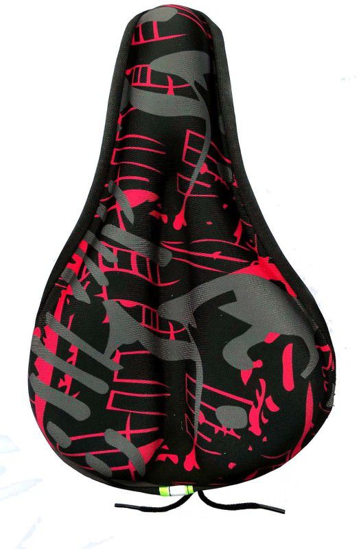 Schrodinger 70089 Bicycle Cycle Pure Full Gel Black-Red Seat Saddle Cover Saddle Cover M  (Black, Red)