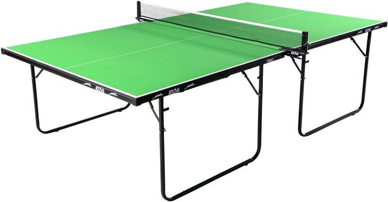 STAG Family Green Top Stationary Indoor Table Tennis Table  (Green)