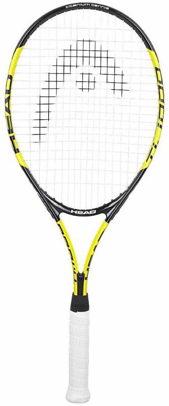 HEAD Titanium 1000 Black, Yellow Strung Tennis Racquet  (Pack of: 1, 250 g)