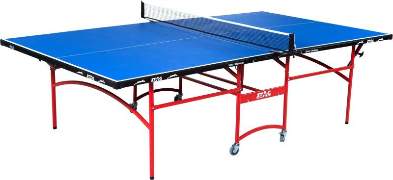 STAG Sport Outdoor Rollaway Outdoor Table Tennis Table  (Blue)