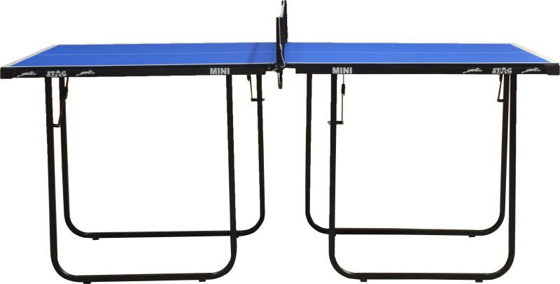 STAG Mini Stationary Indoor Table Tennis Table  (Blue, Blue)