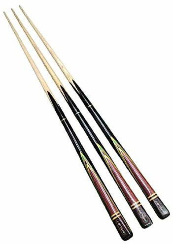 Laxmi Ganesh Billiard LGB163 Snooker Quarter Joint Heavy Weight M1 Cue Stick Tip Size 9 mm Pack of 3 Pcs Snooker, Pool, Billiards Cue Stick  (Wooden)
