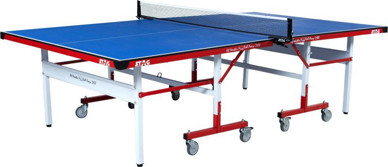 STAG Weatherproof Rollaway Outdoor Rollaway Outdoor Table Tennis Table  (Blue)