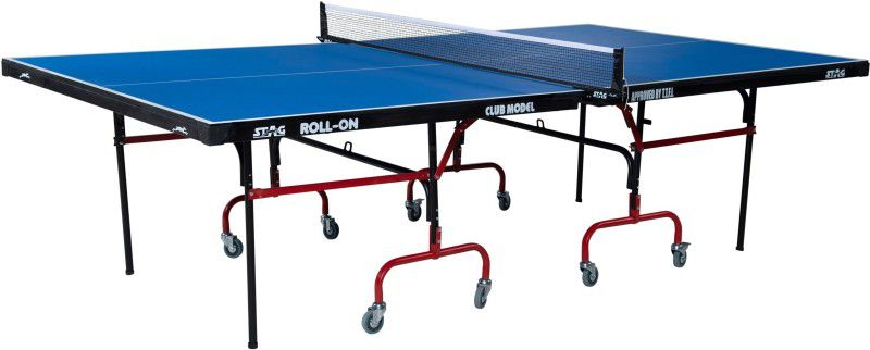 STAG Club Rollaway Indoor Table Tennis Table  (Blue, Red)