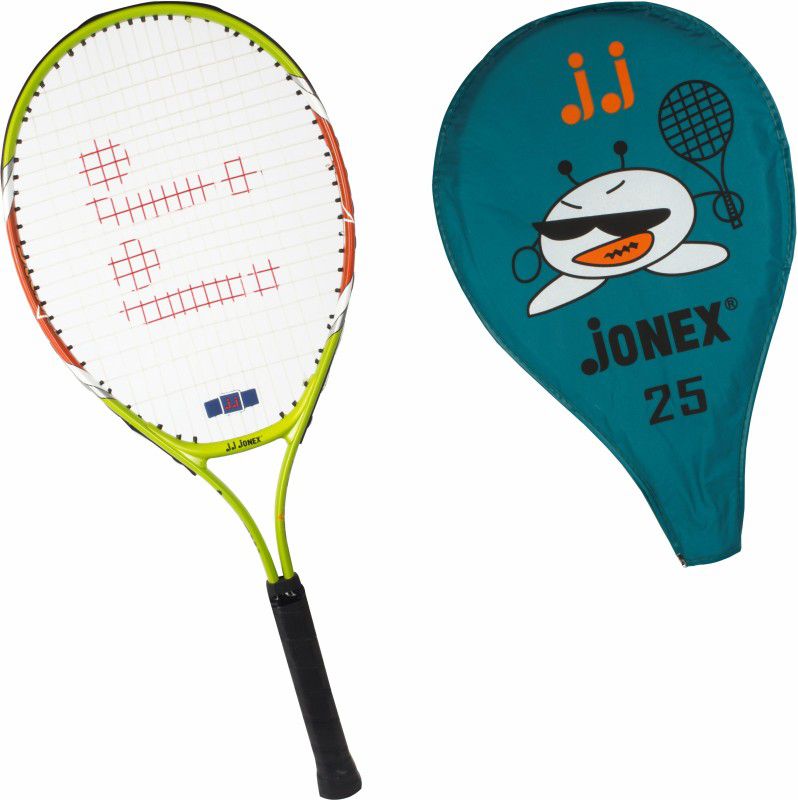 JONEX Competitive Junior Tennis racket 25 Inch (Age 10 to 12 years) Multicolor Strung Tennis Racquet  (Pack of: 1, 200 g)