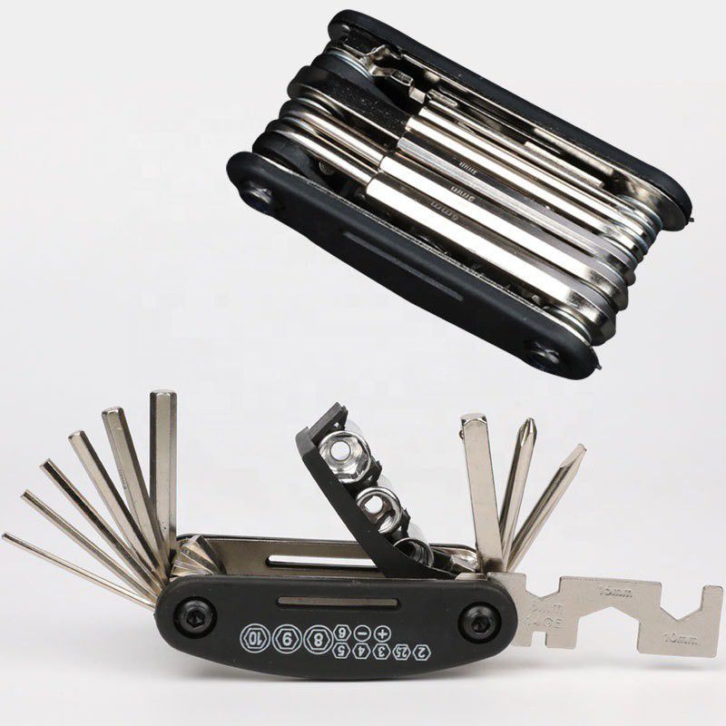 WunderVoX Multifunction Portable Bicycle Repair Tools Kit with Wrench Screwdriver -X62 Cycling 16 in 1 Multitool Tool Kit Bicycle